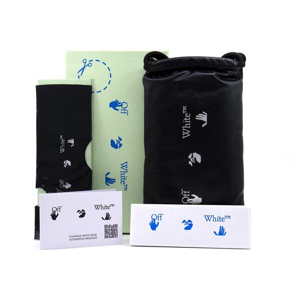 NEW! OFF-WHITE OERJ010 BLACK AUTHENTIC EYEGLASSES FRAME - Picture 12 of 12